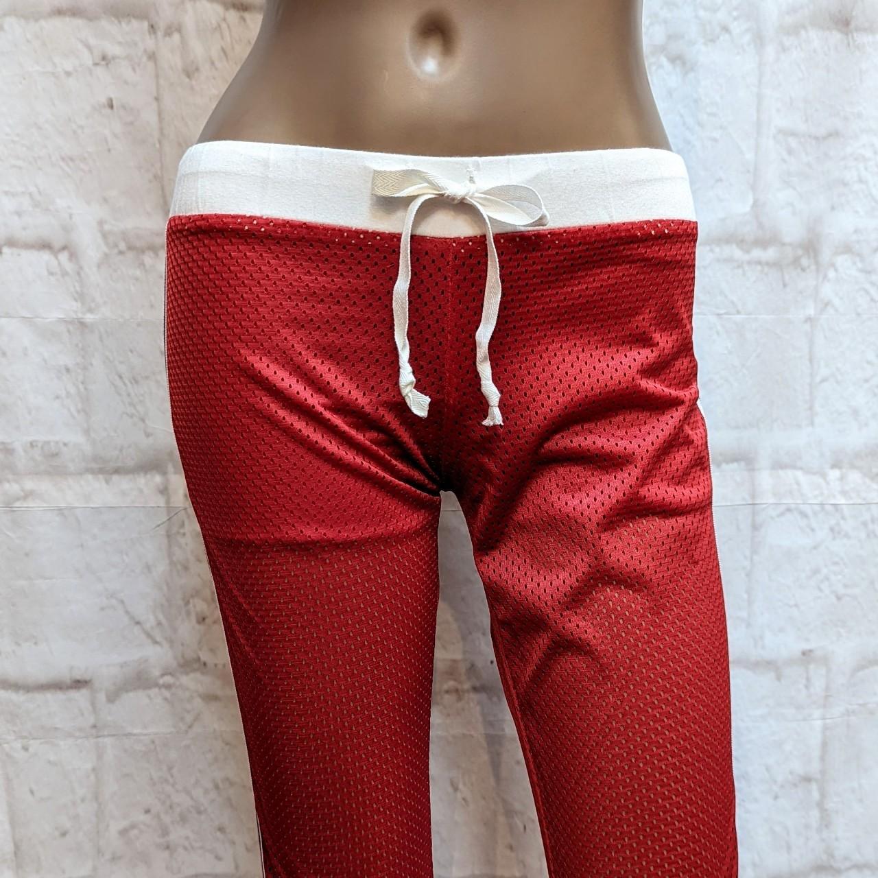 Y2K sporty mesh pants. Good condition! These red... Depop