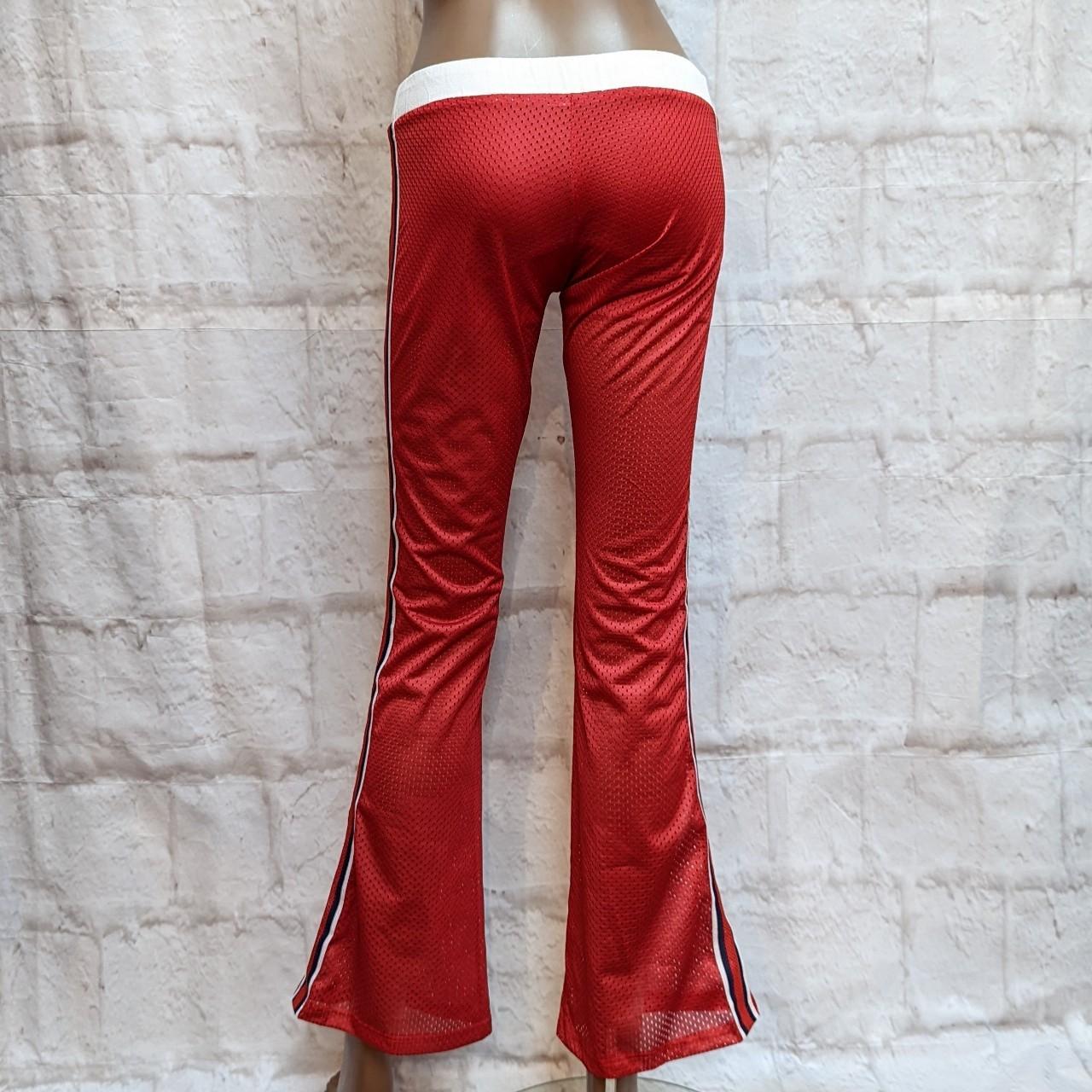 Y2K sporty mesh pants. Good condition! These red... Depop