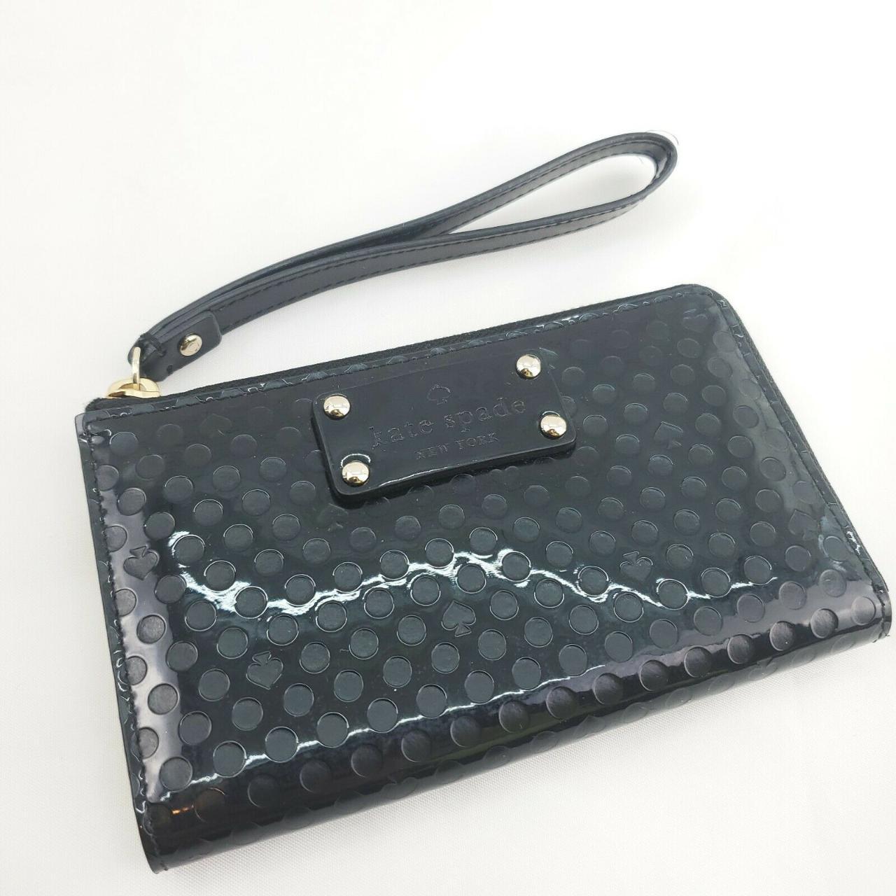 Womens black shop patent leather wallet