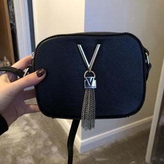 Valentino Bags Divina Chain Shoulder Bag in red. - Depop