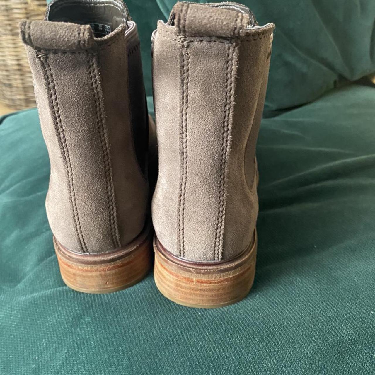 Size 5.5 Clarks suede boots #suedeboots... - Depop