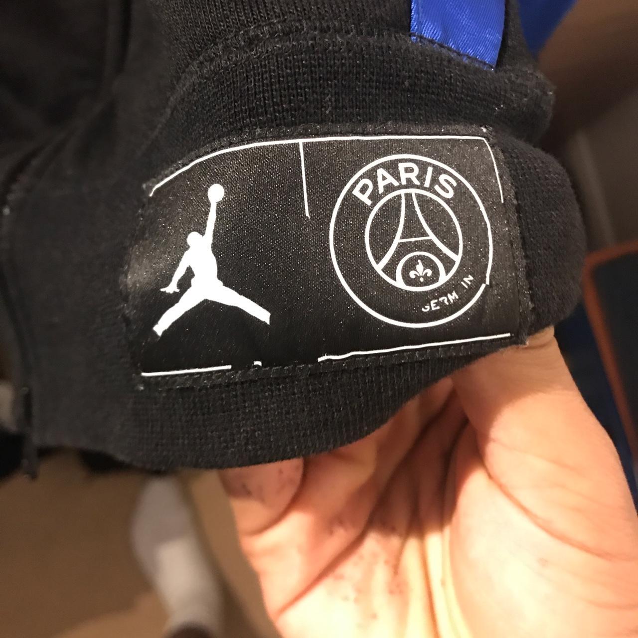 psg jordan black cat hoodie