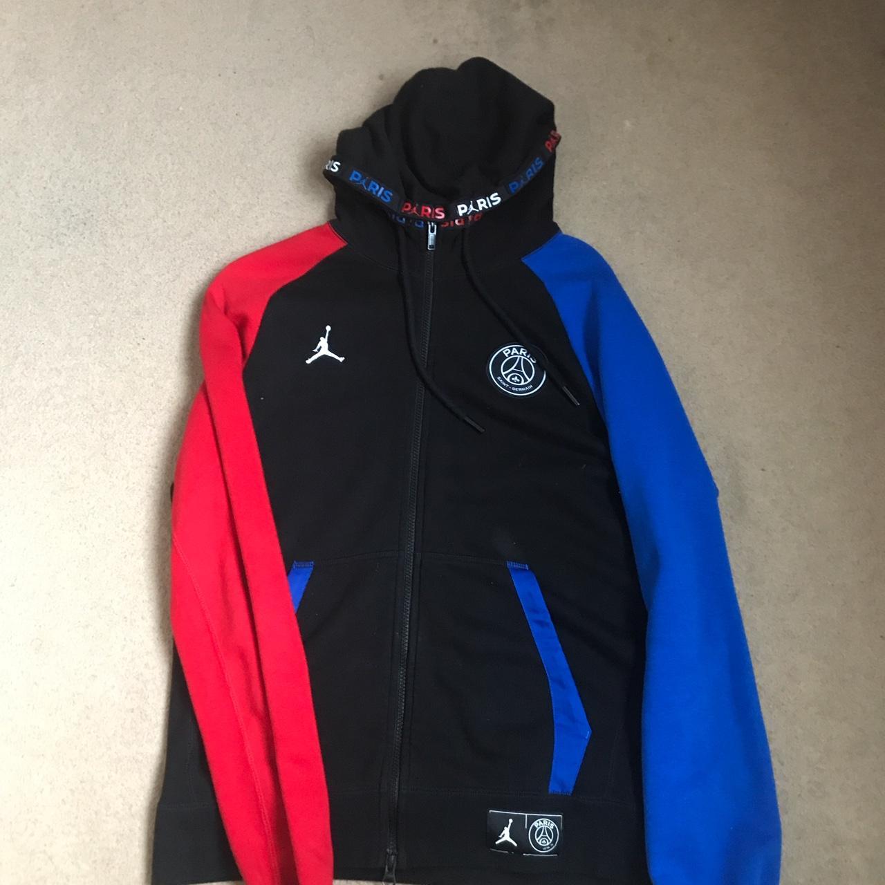 PSG x jordan black cat track jumper in almost... - Depop