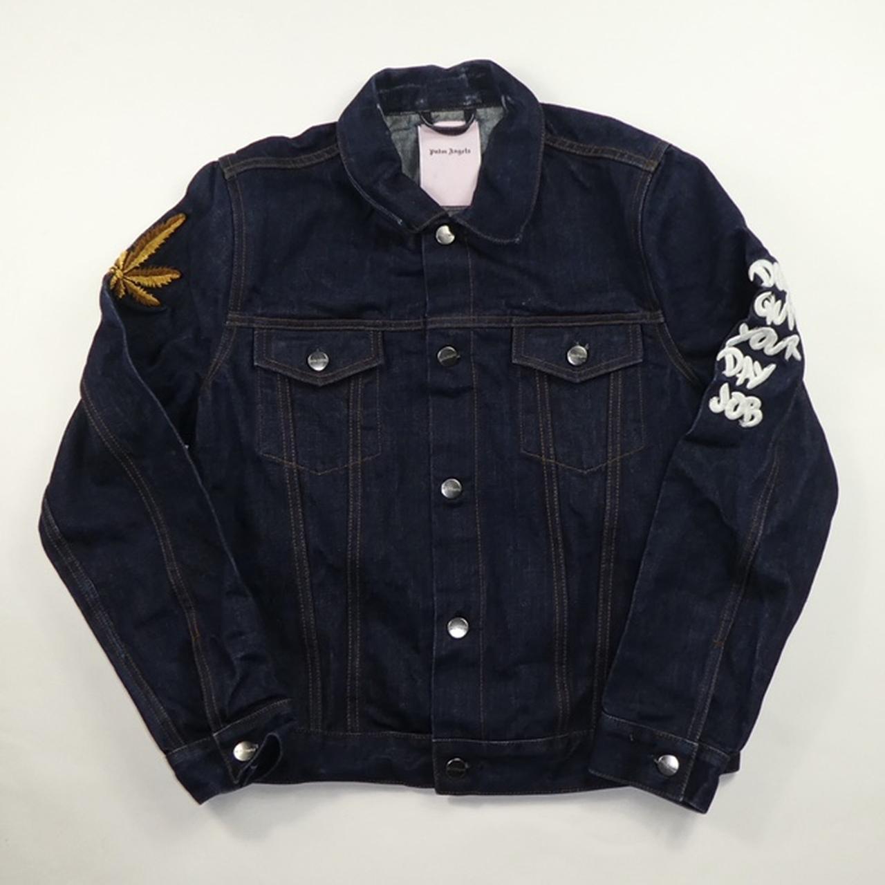 Palm Angels Denim Jacket Size EU 48 (medium) - Pit... - Depop