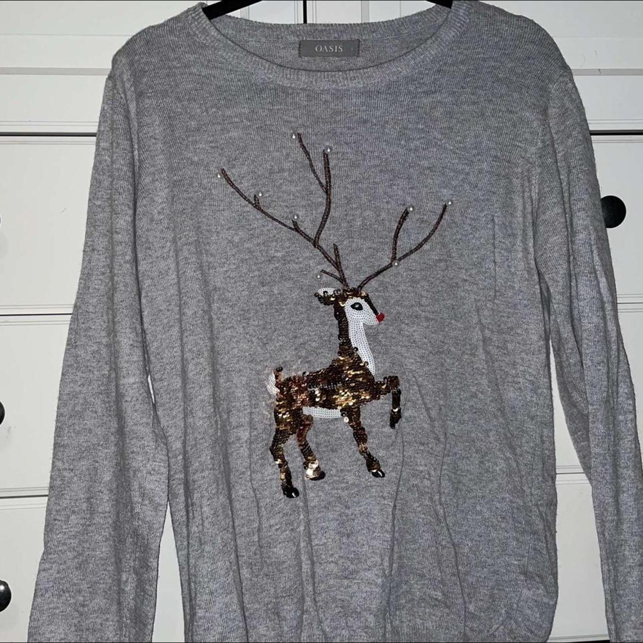 Oasis 2025 reindeer jumper