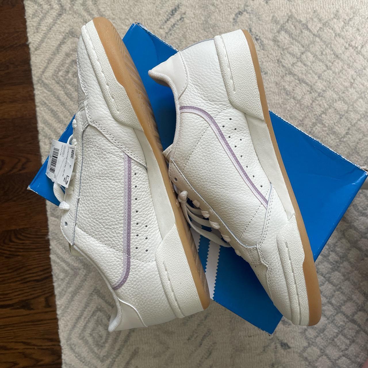 Adidas continental 80 cheap off white orchid tint