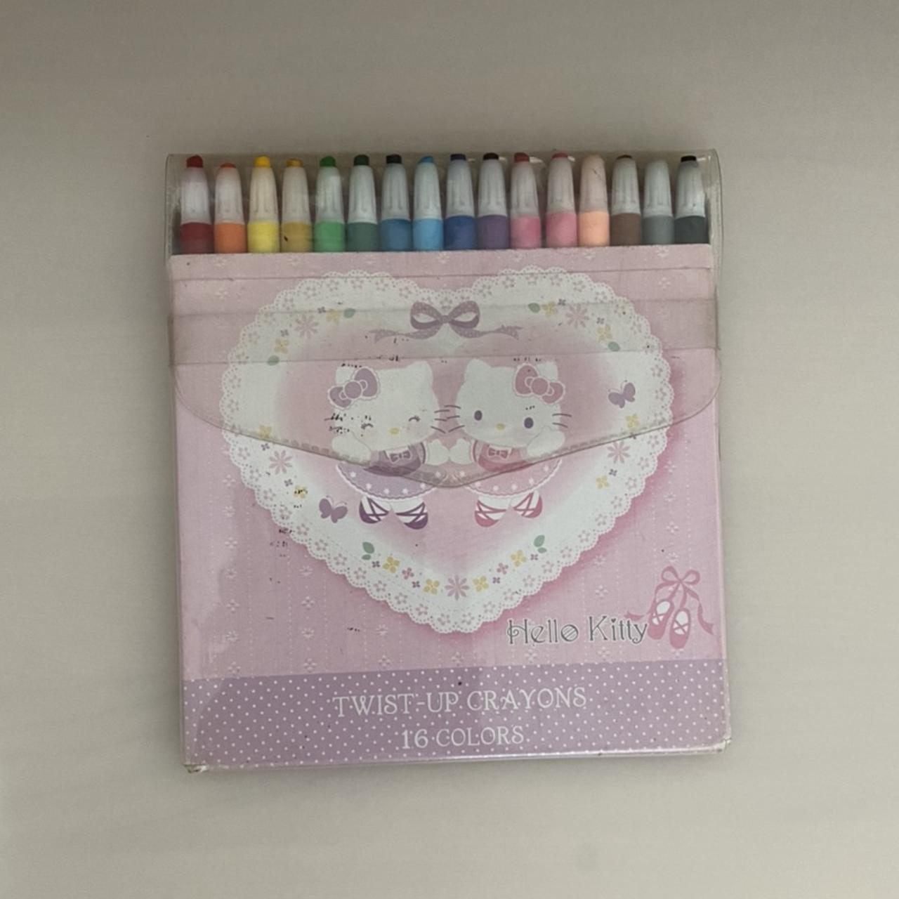 HELLO KITTY TWISTABLES / TWIST-UP CRAYONS (16-PACK) - Depop
