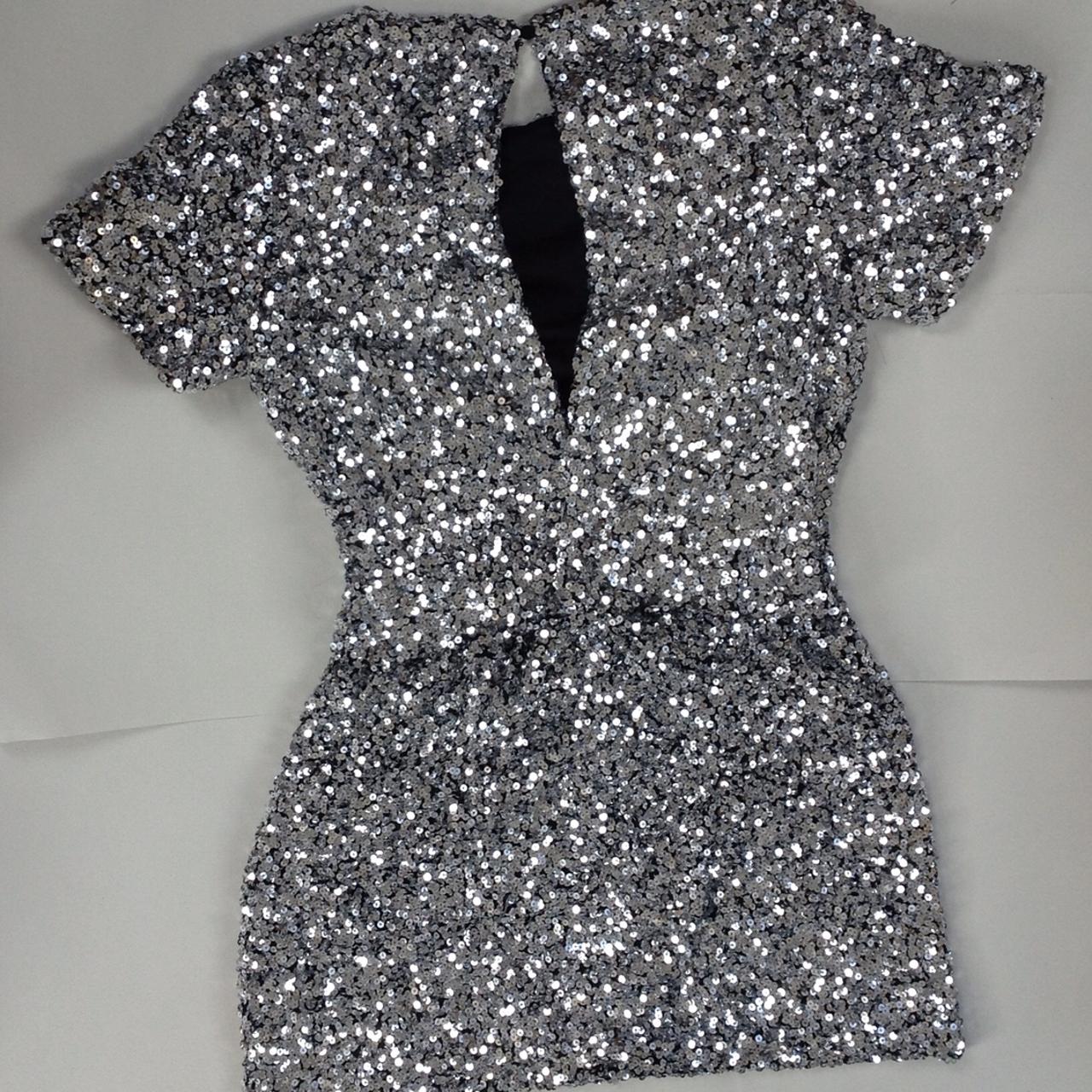 Jack Wills (ELMSHAW SEQUIN T-SHIRT DRESS) Depop