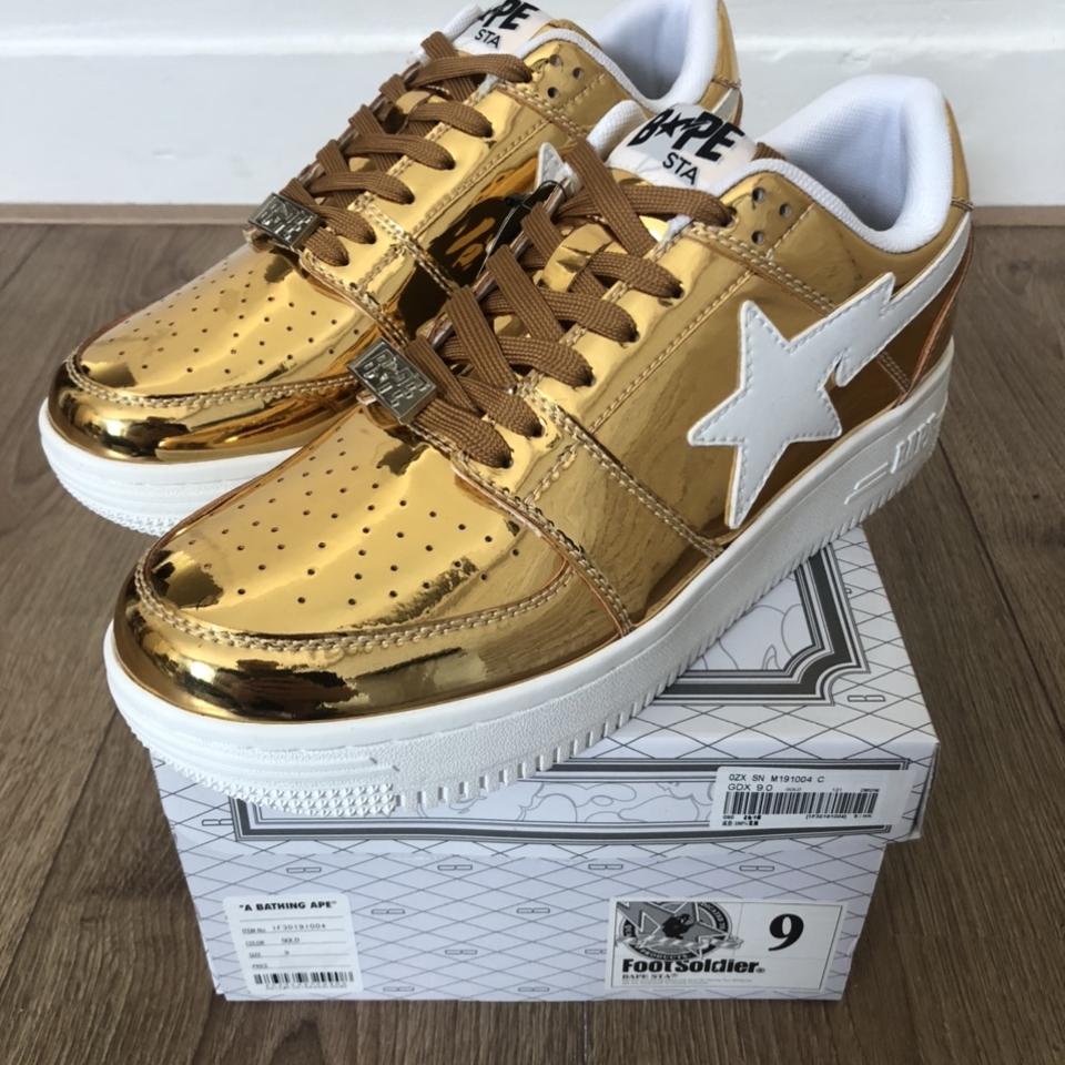 gold bapesta