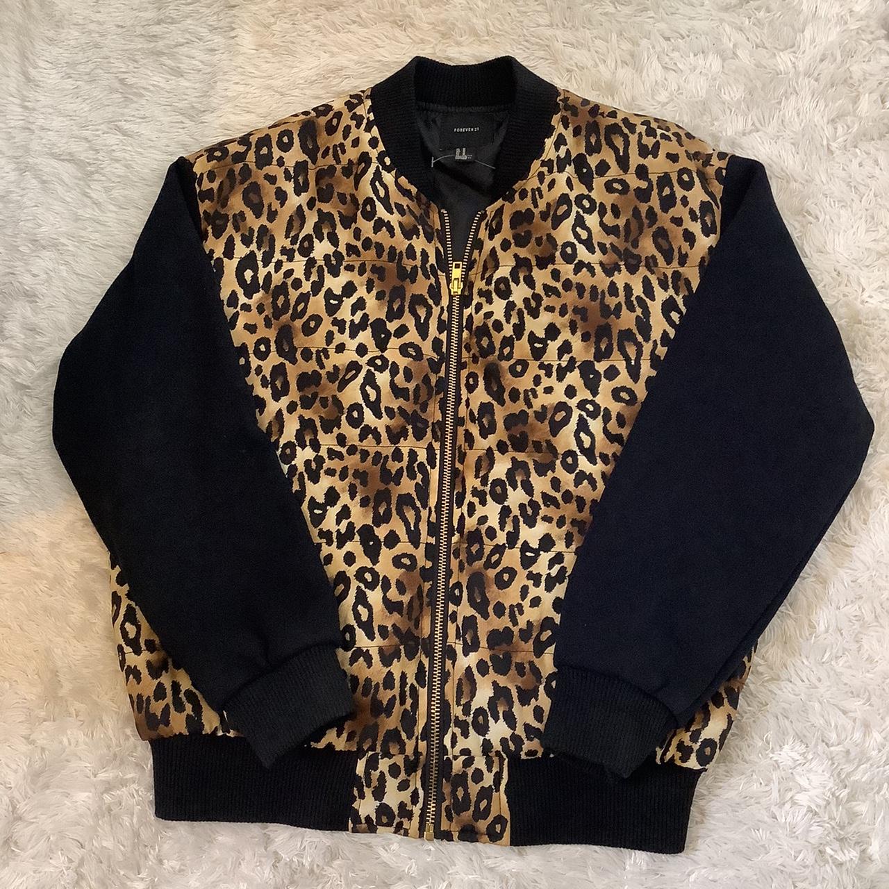 Cheetah print bomber. Sized Medium. #cheetahprint... - Depop