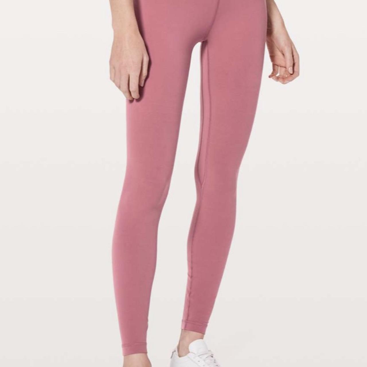 light pink lulu lemon leggings