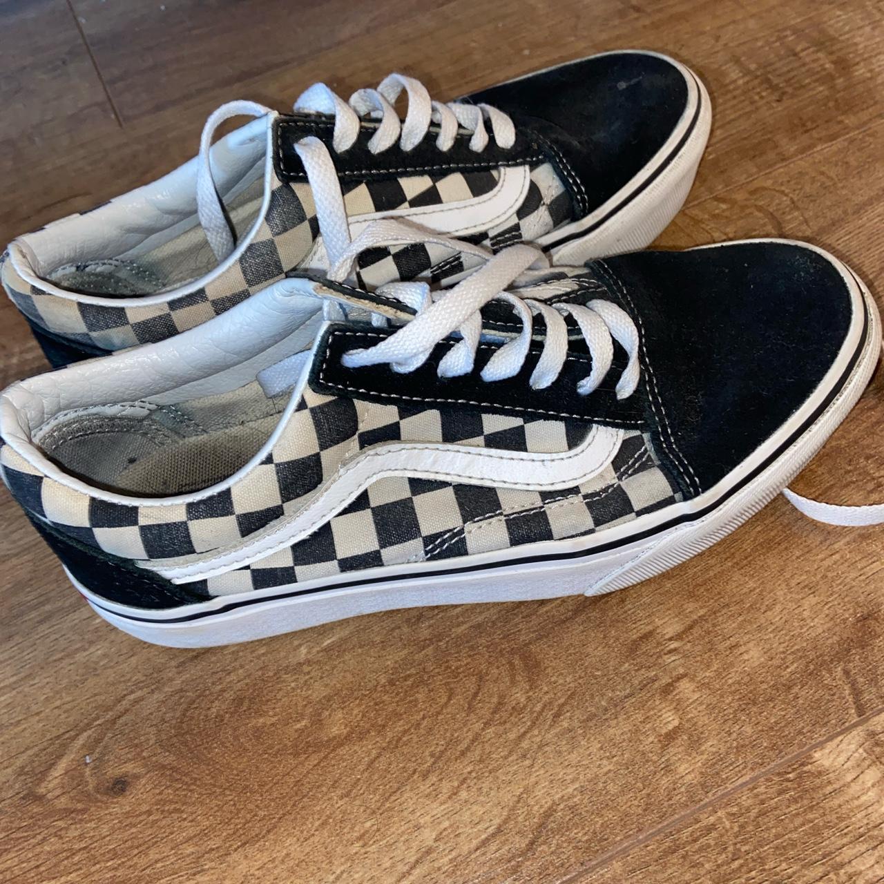 Size 4 clearance checkered vans