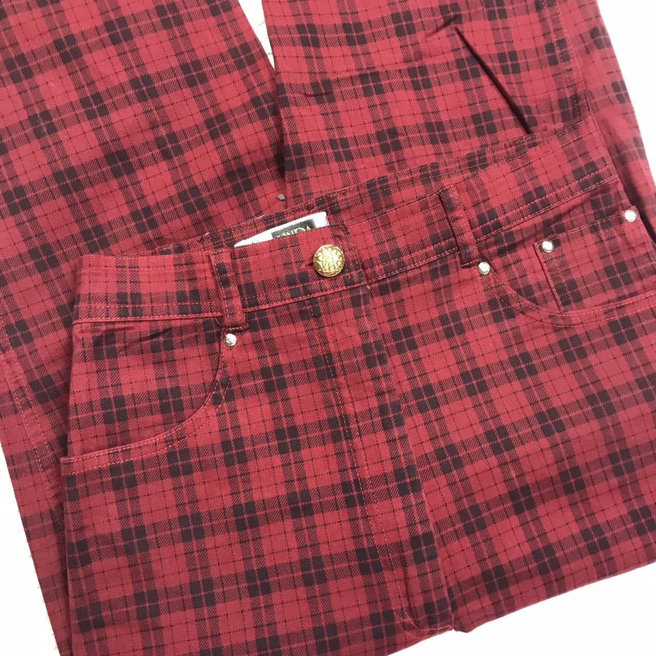 cute-dark-red-denim-jeans-with-black-checkered-depop