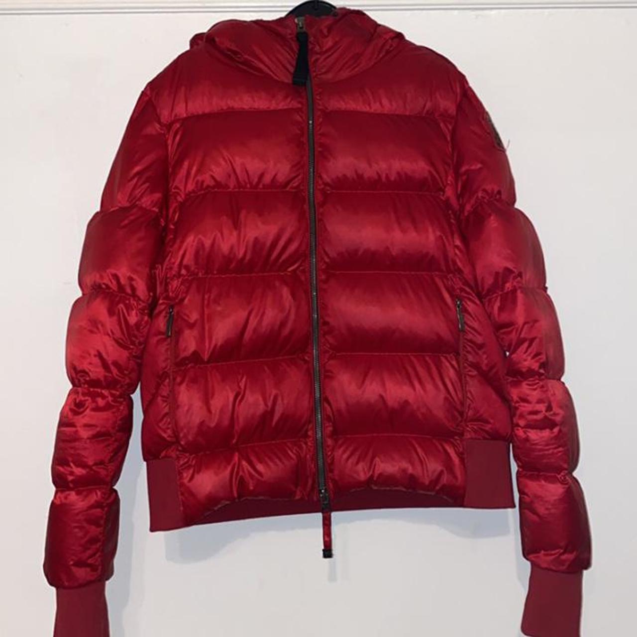 Red Parajumpers Mariah bomber jacket. Size M. Worn a... - Depop