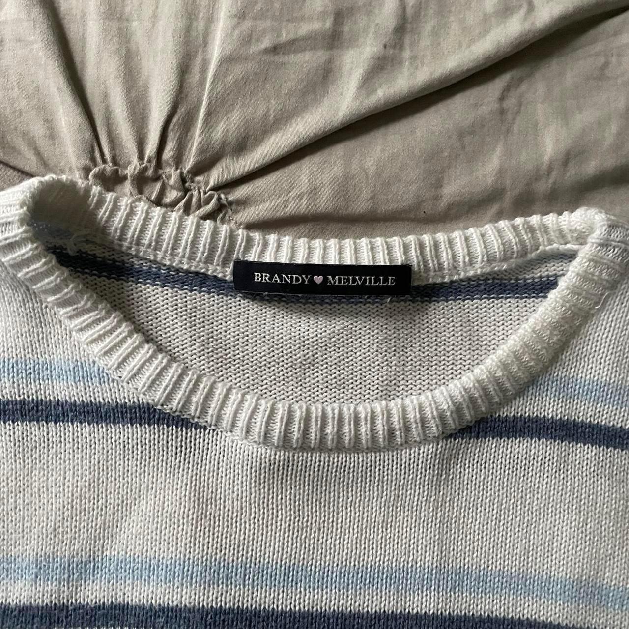 BRANDY MELVILLE STRIPED SWEATER - super soft -... - Depop