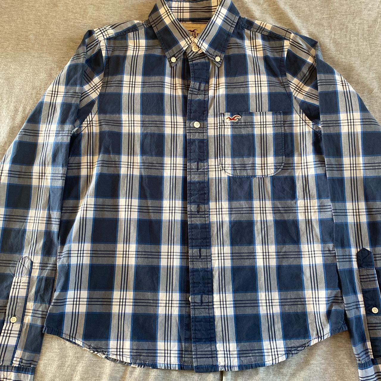 Hollister men’s long sleeve shirt Men’s medium - Depop