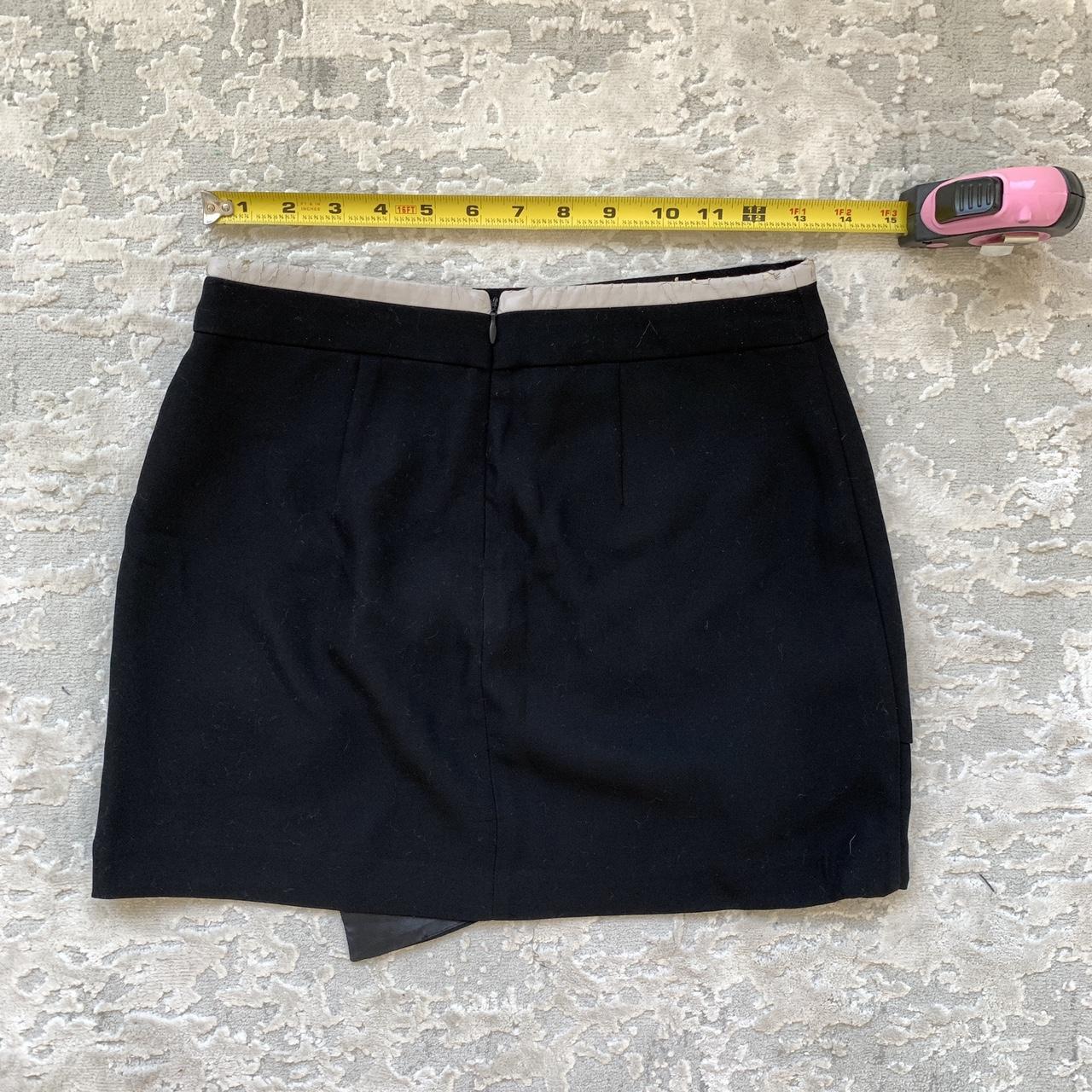 Forever 21 Black Asymmetrical Zipper Skirt size... - Depop