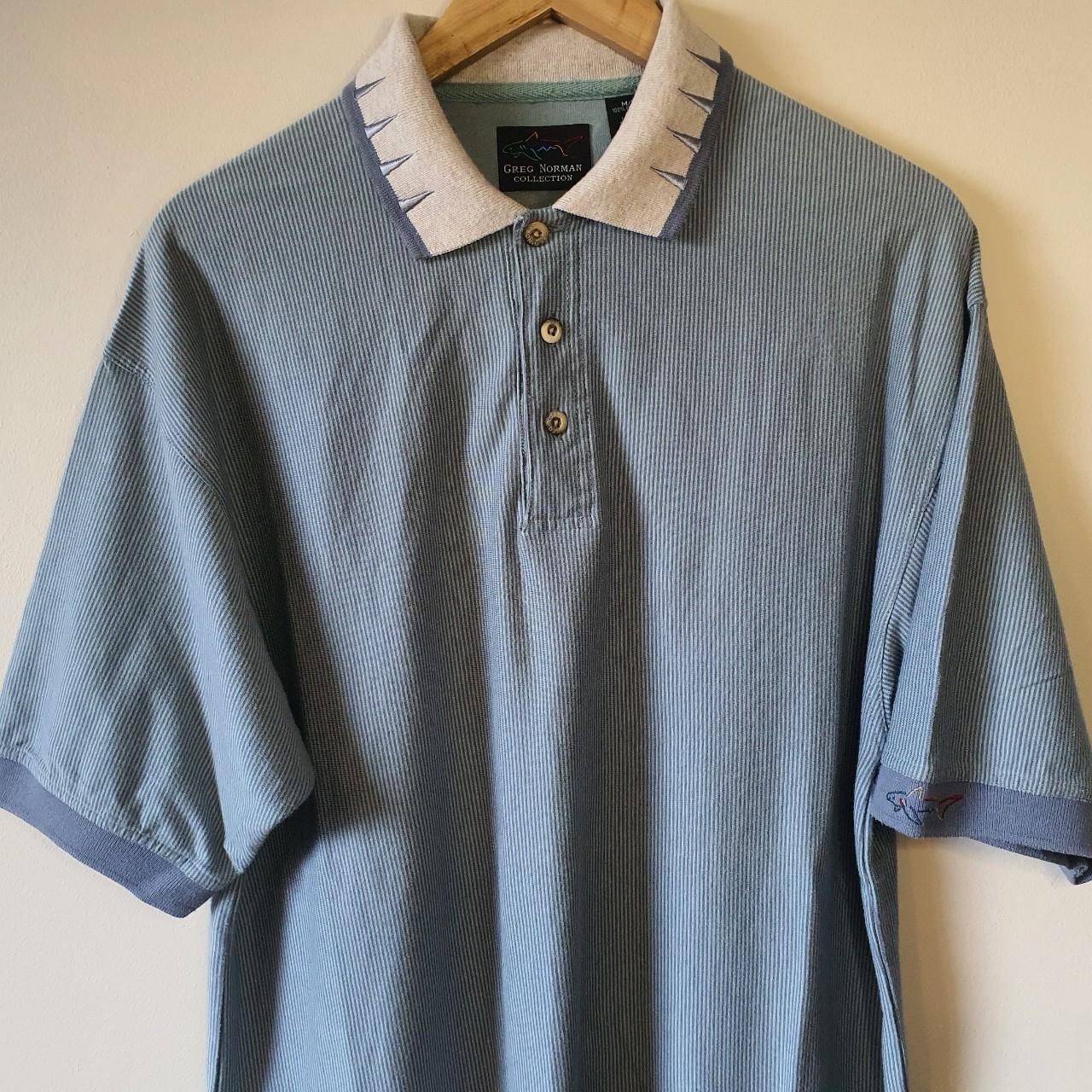 Men's Blue and Grey Polo-shirts | Depop