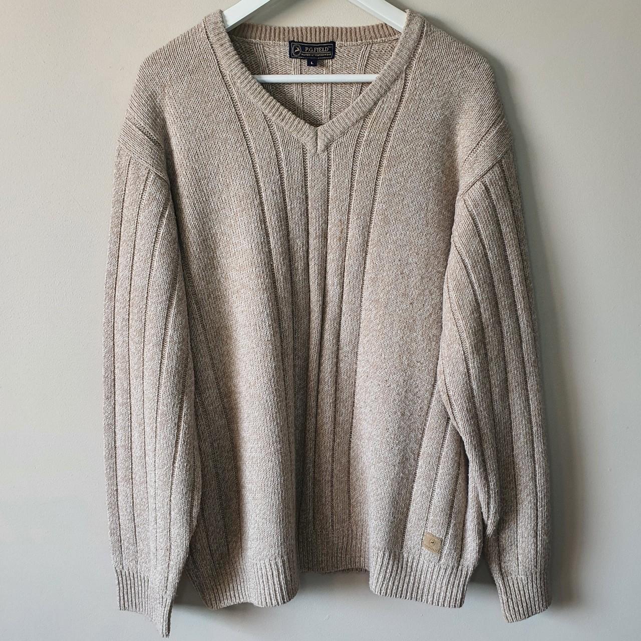 Men's Cream Jumper Depop