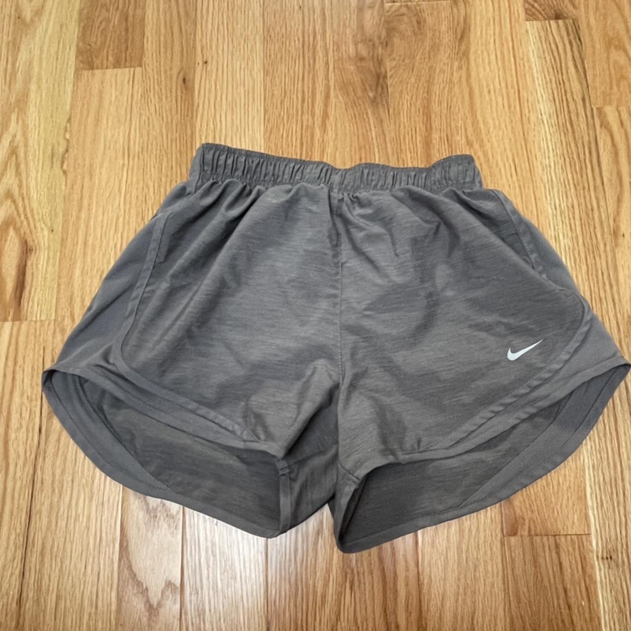 Nike grey running shorts 👽 no flaws / perfect... - Depop