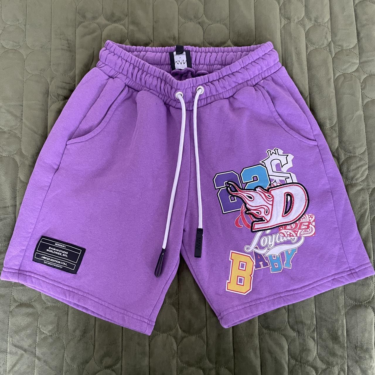 Boohoo man X Dababy Purple shorts Depop