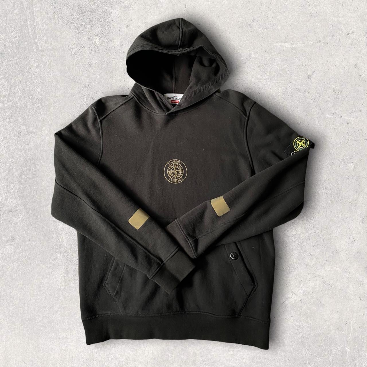 STONE ISLAND x SUPREME Hoodie FW17 SIZE... Depop