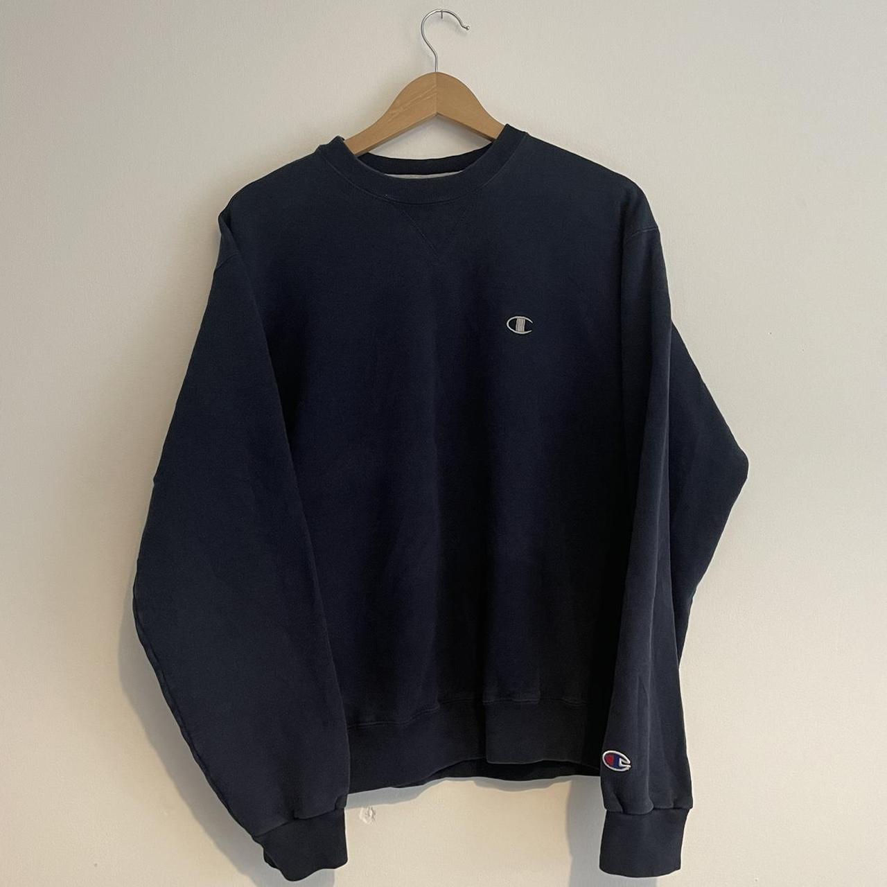 Champion Men's Navy Jumper | Depop