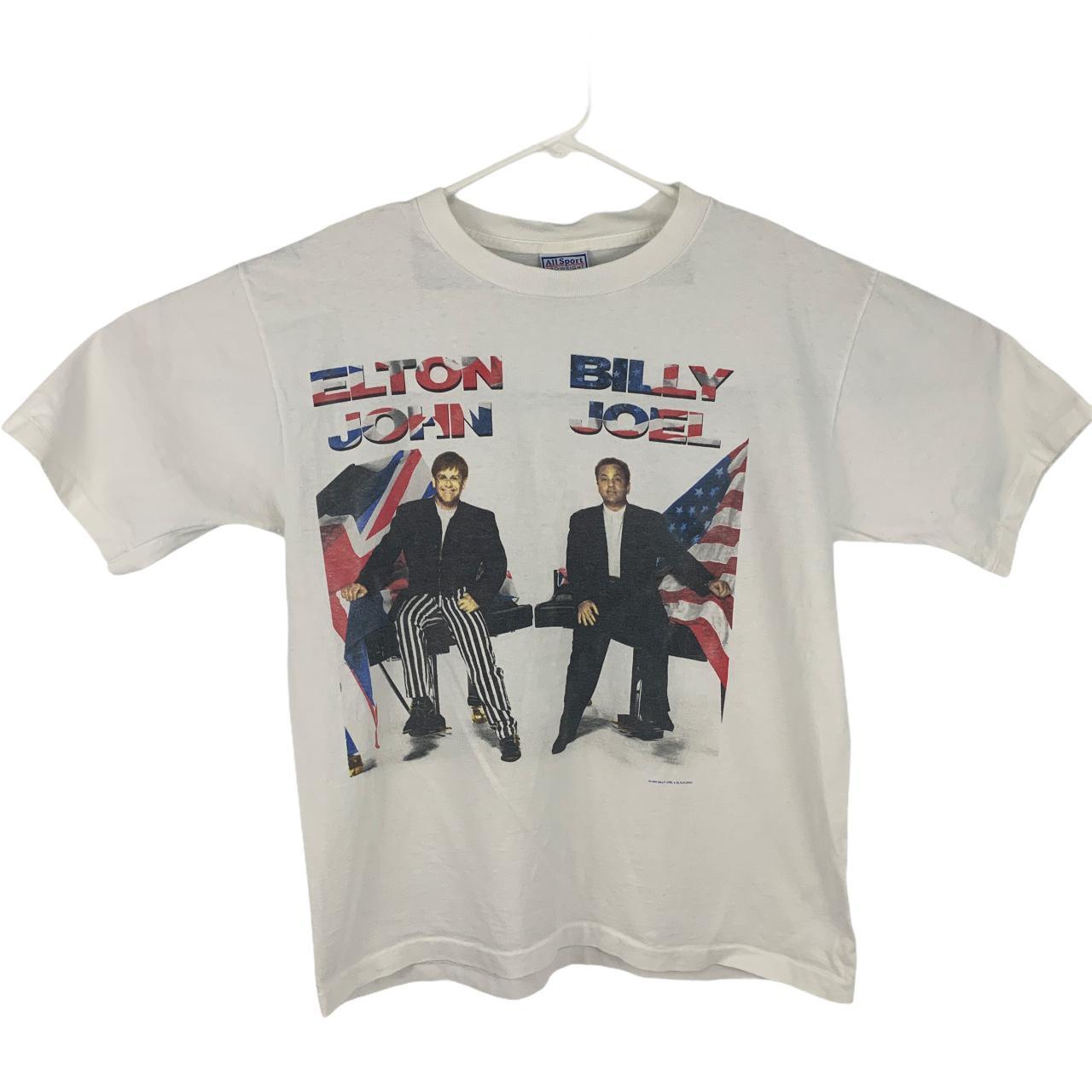 Elton John, T Shirt! Authentic Vintage 1994! Elton John, 'Summer Of '94 Tour (w/Billy Joel F 2 F)', Itinerary on Back! Like New! outlet Never Worn!