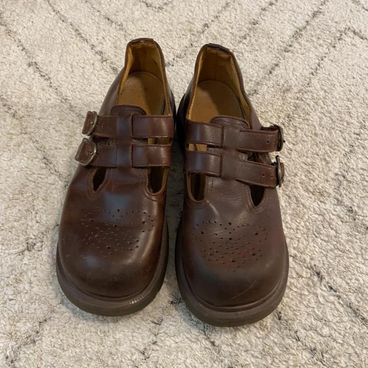 Dr. Martens Women's Brown and Tan Oxfords | Depop