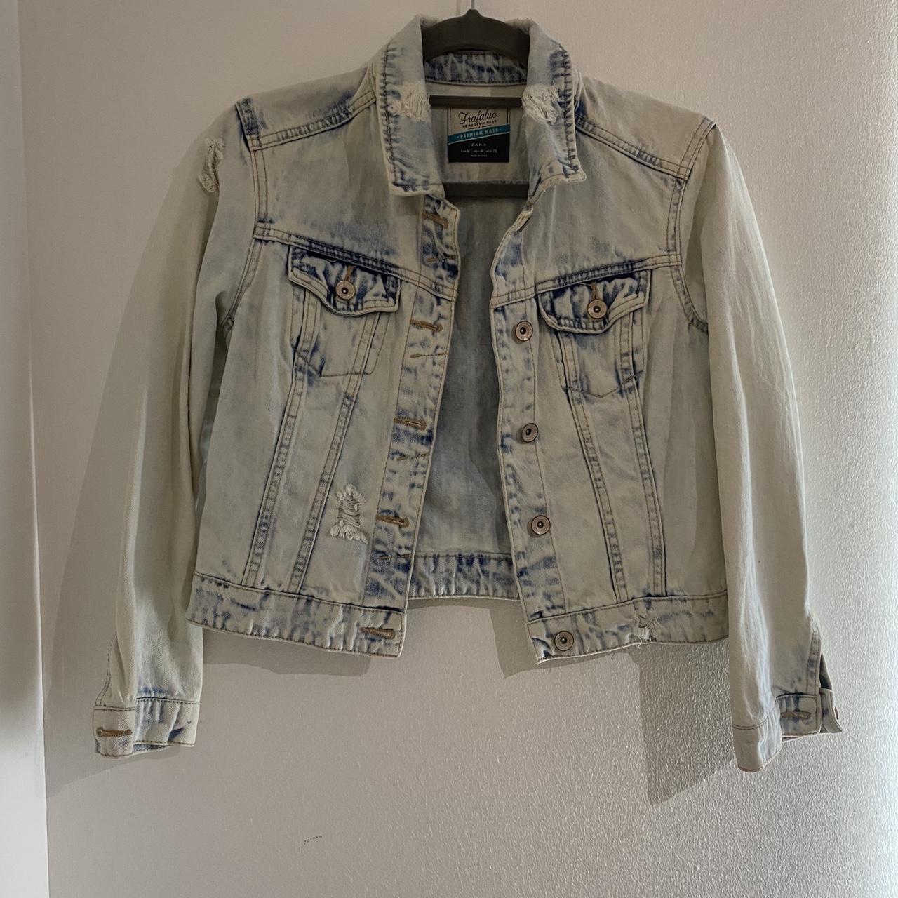 zara acid wash denim jacket