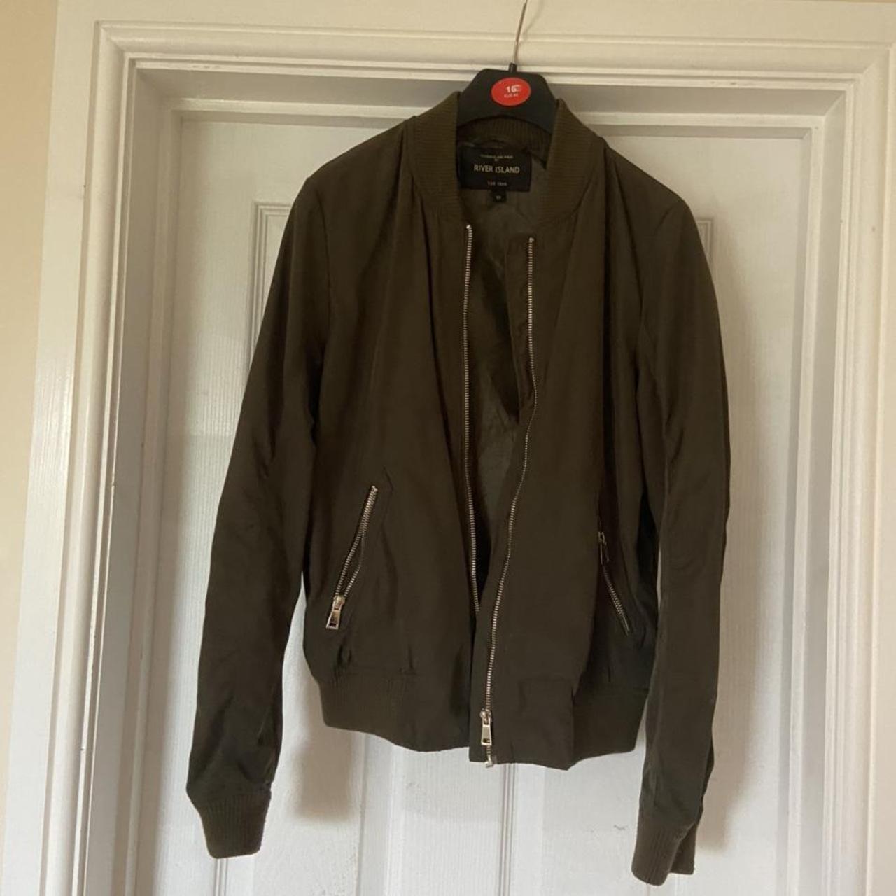 River Island Women's Khaki Jacket | Depop