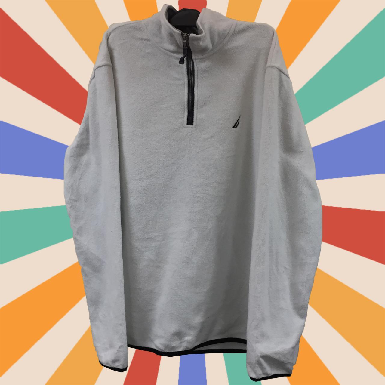 NAUTICA QUARTER FLEECE SIZING L MEASUREMENTS PTP... Depop