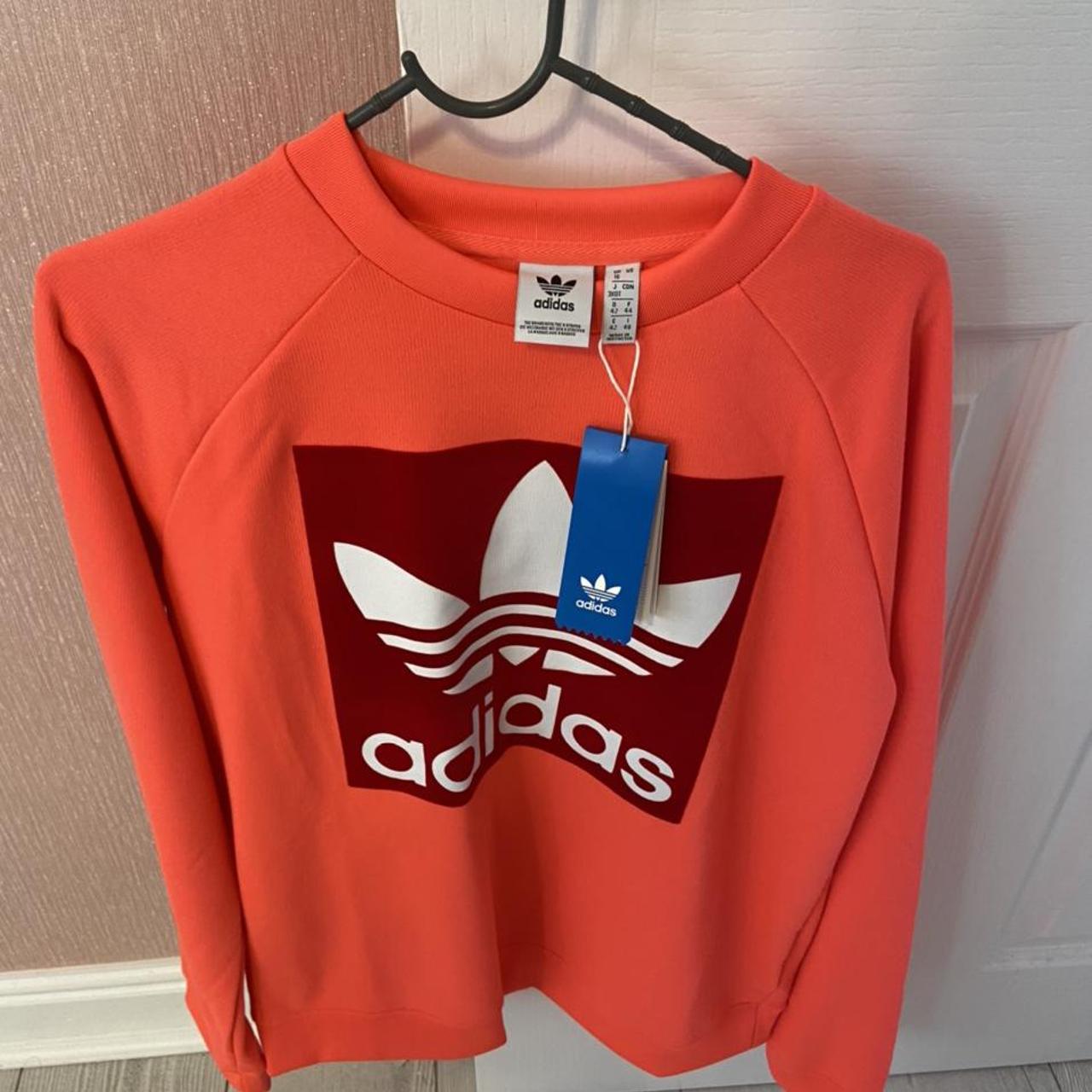 peach adidas sweatshirt