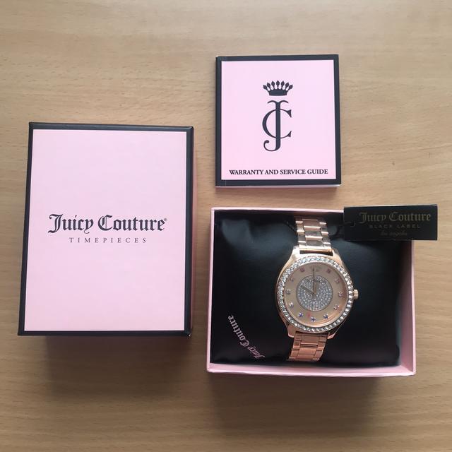 Juicy couture rose gold watch with rainbow Depop