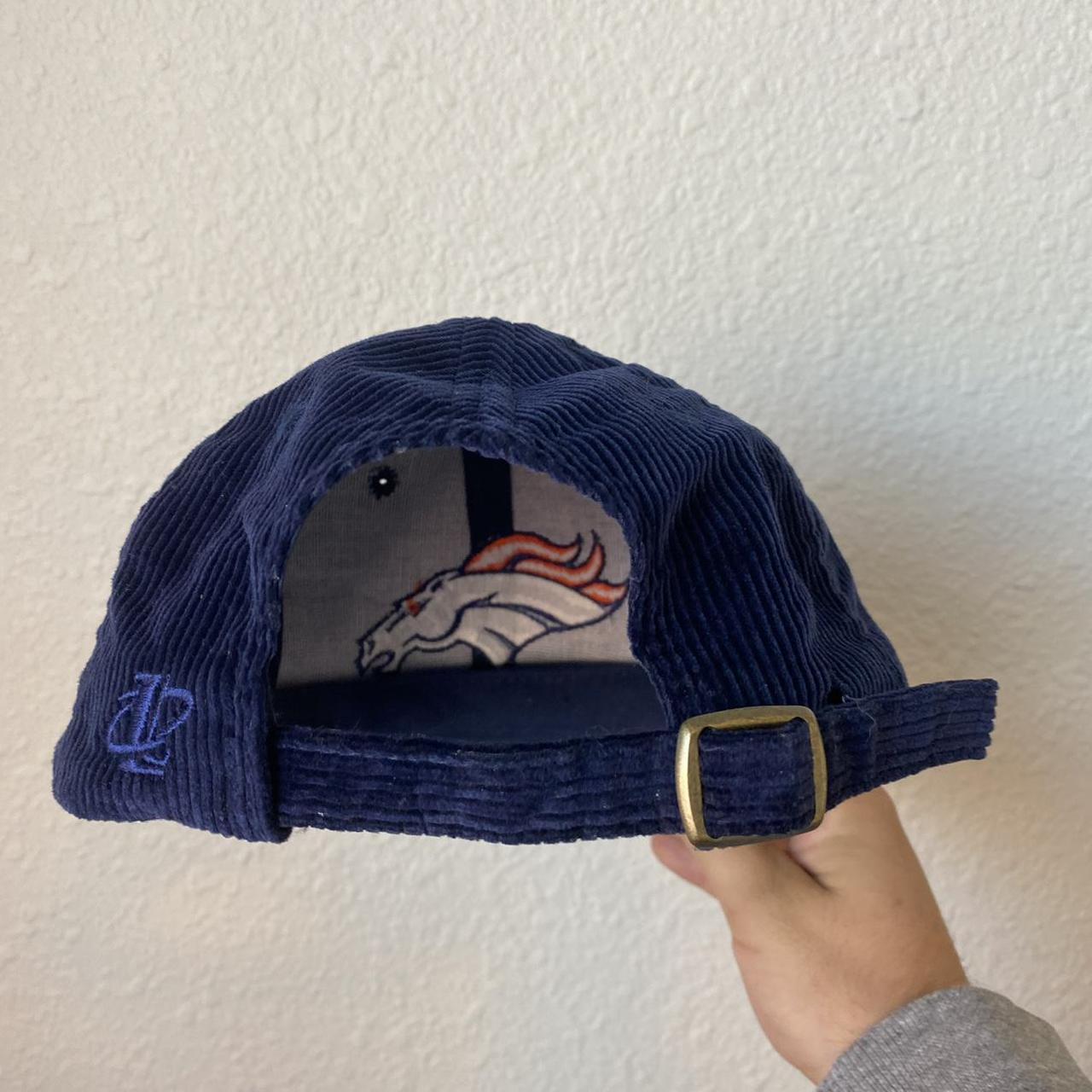 Vintage Denver Broncos Corduroy Script Hat Macgregor - Depop