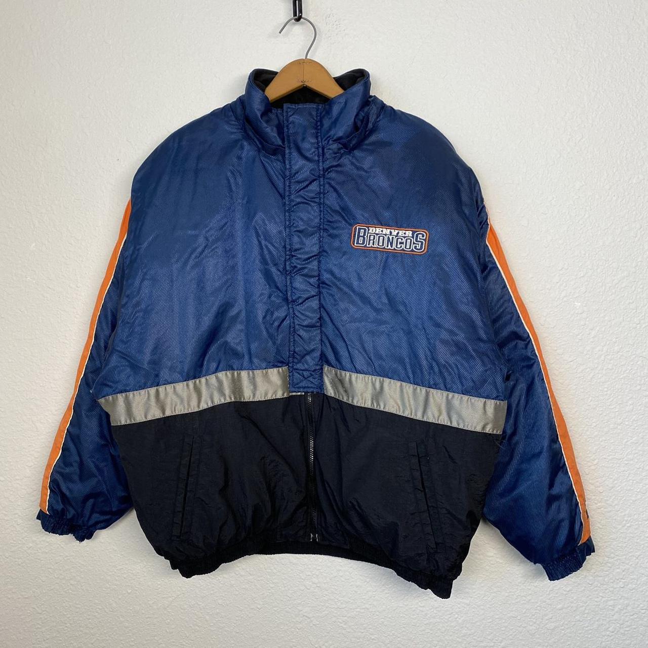 Vintage Denver Broncos Puffer Jacker Starter... - Depop