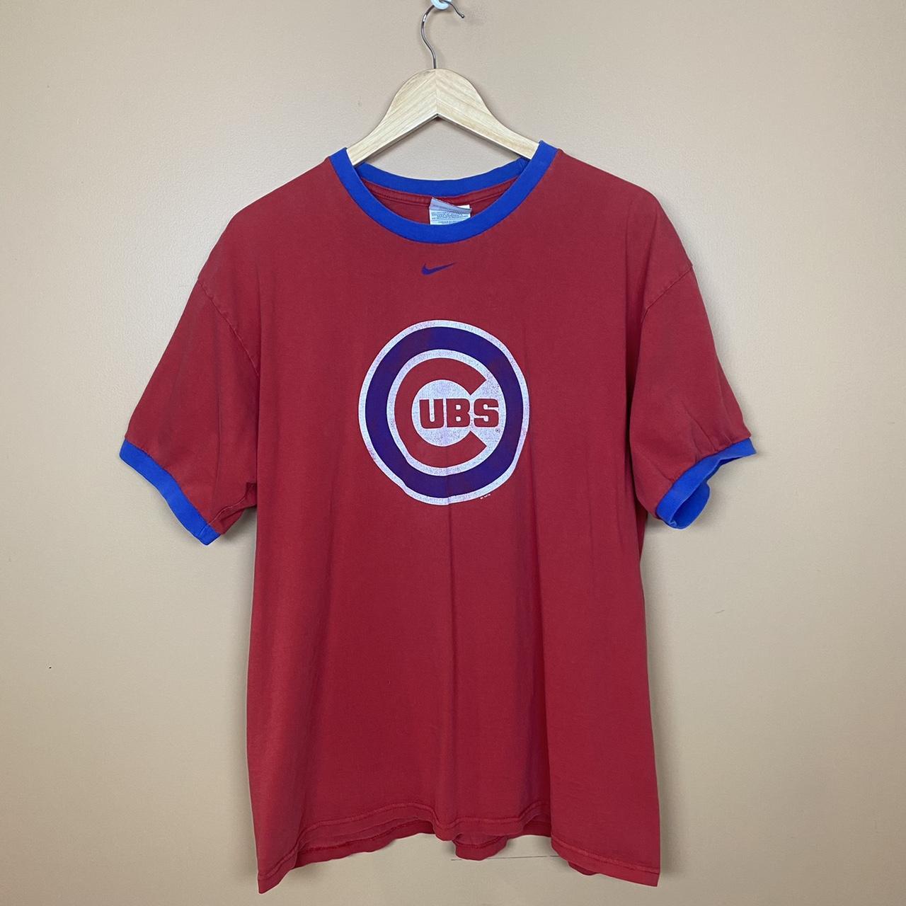 Men's Nike Red Chicago Cubs Team T-Shirt