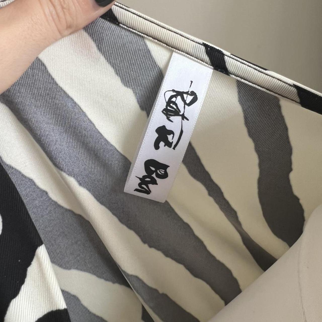 Rat & boa ALLEGRA DRESS Zebra print dress Size XXS - Depop