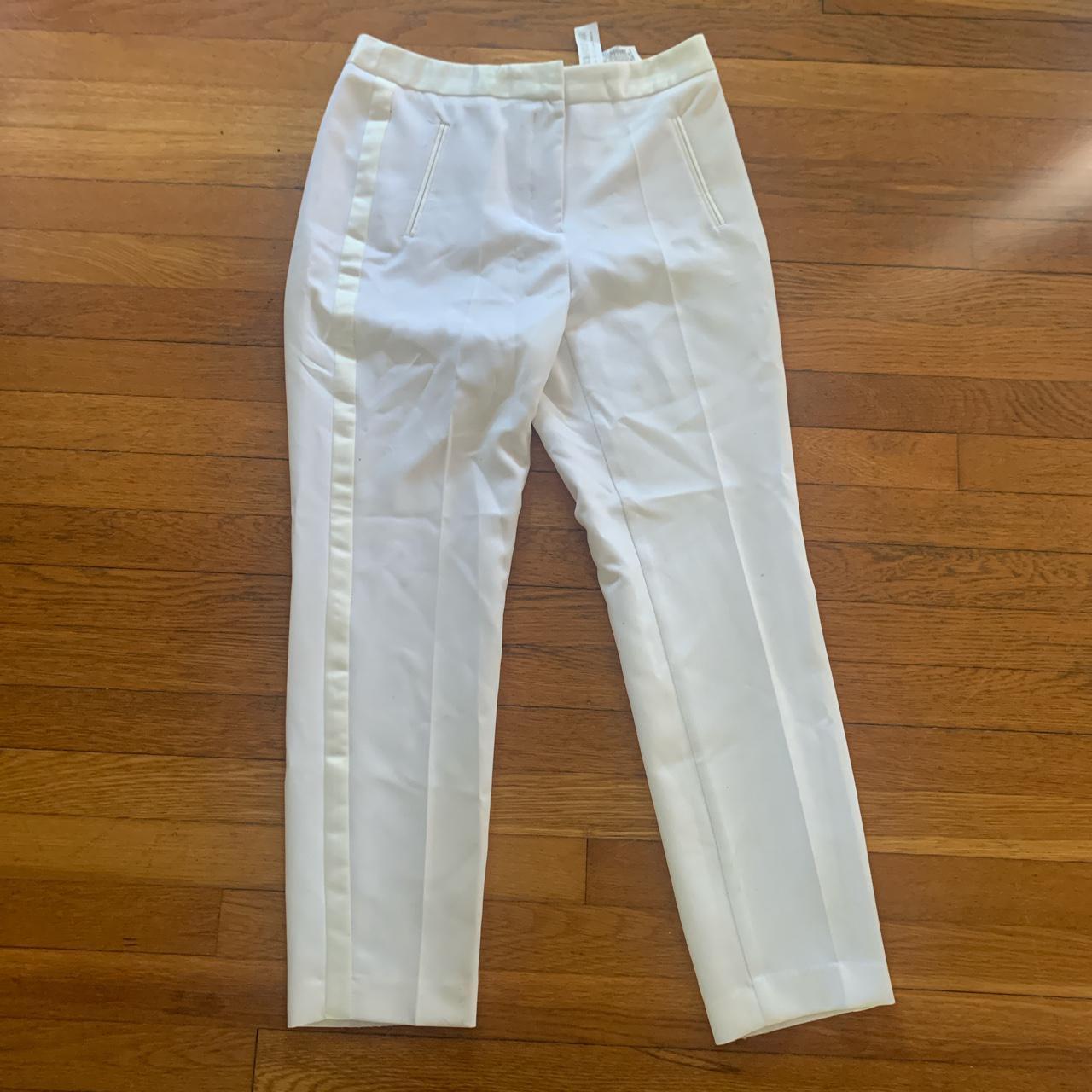 ZARA BASIC white dress pants. worn once - perfect... - Depop