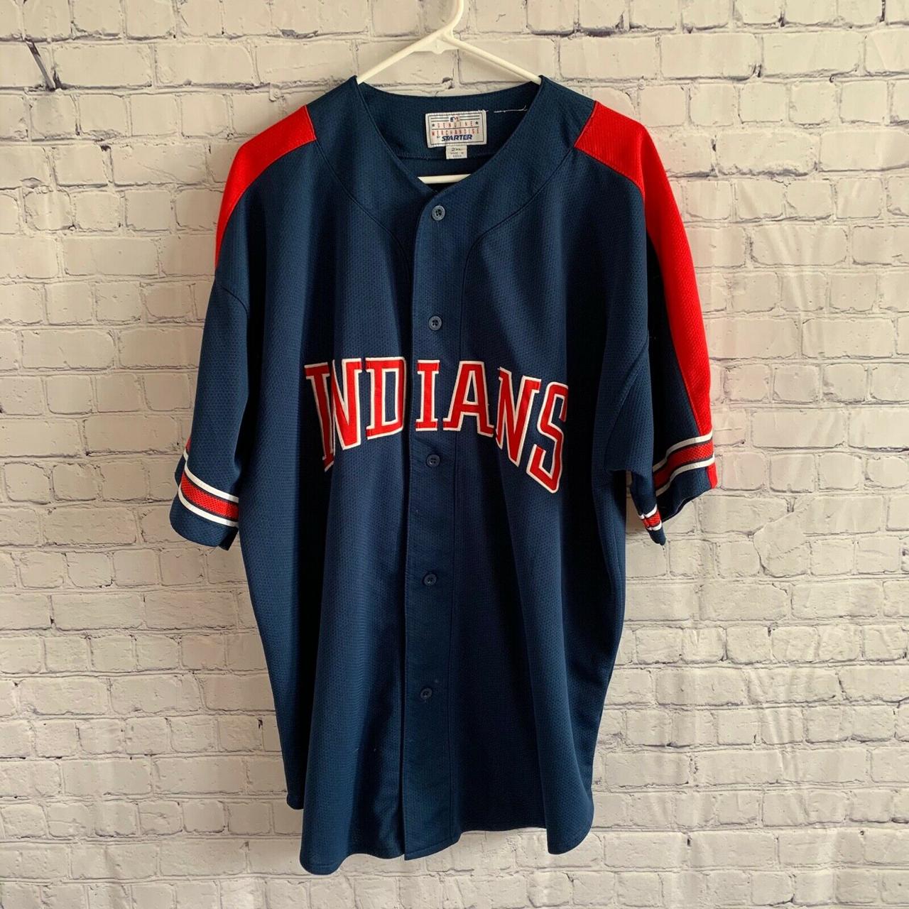 Vintage Cleveland Indians Jersey by Stater - Depop