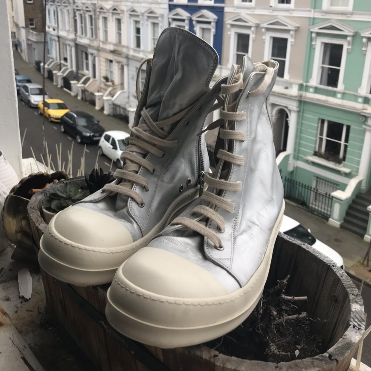 RICK OWENS RAMONES DRKSHDW / RARE SILVER color and... - Depop