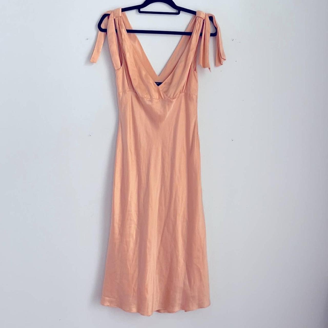 BCBG MAXAZRIA 100% silk midi slip dress sz 12; has a... - Depop