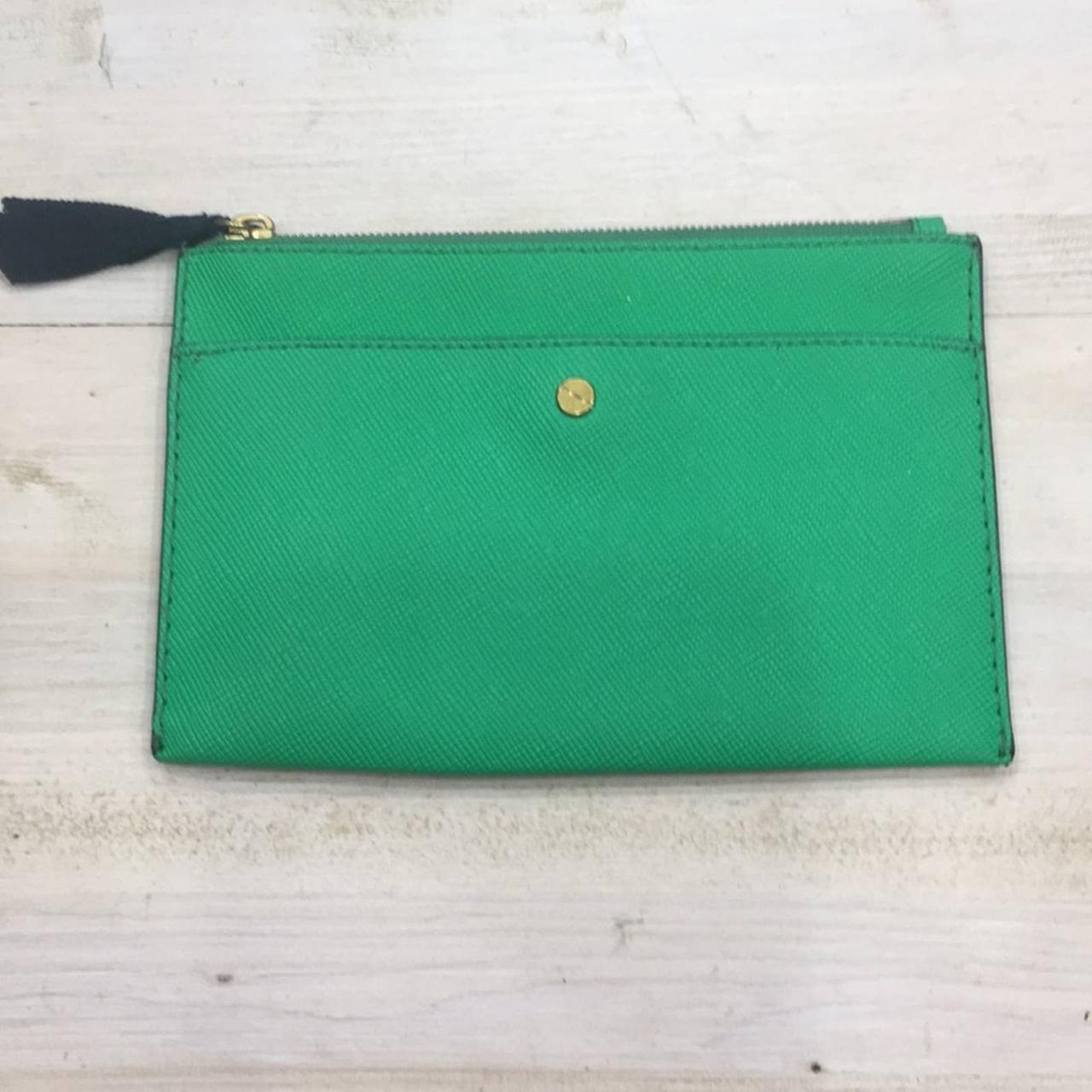 J. Crew leather zip pouch wallet 8x5.5” jcrew... Depop