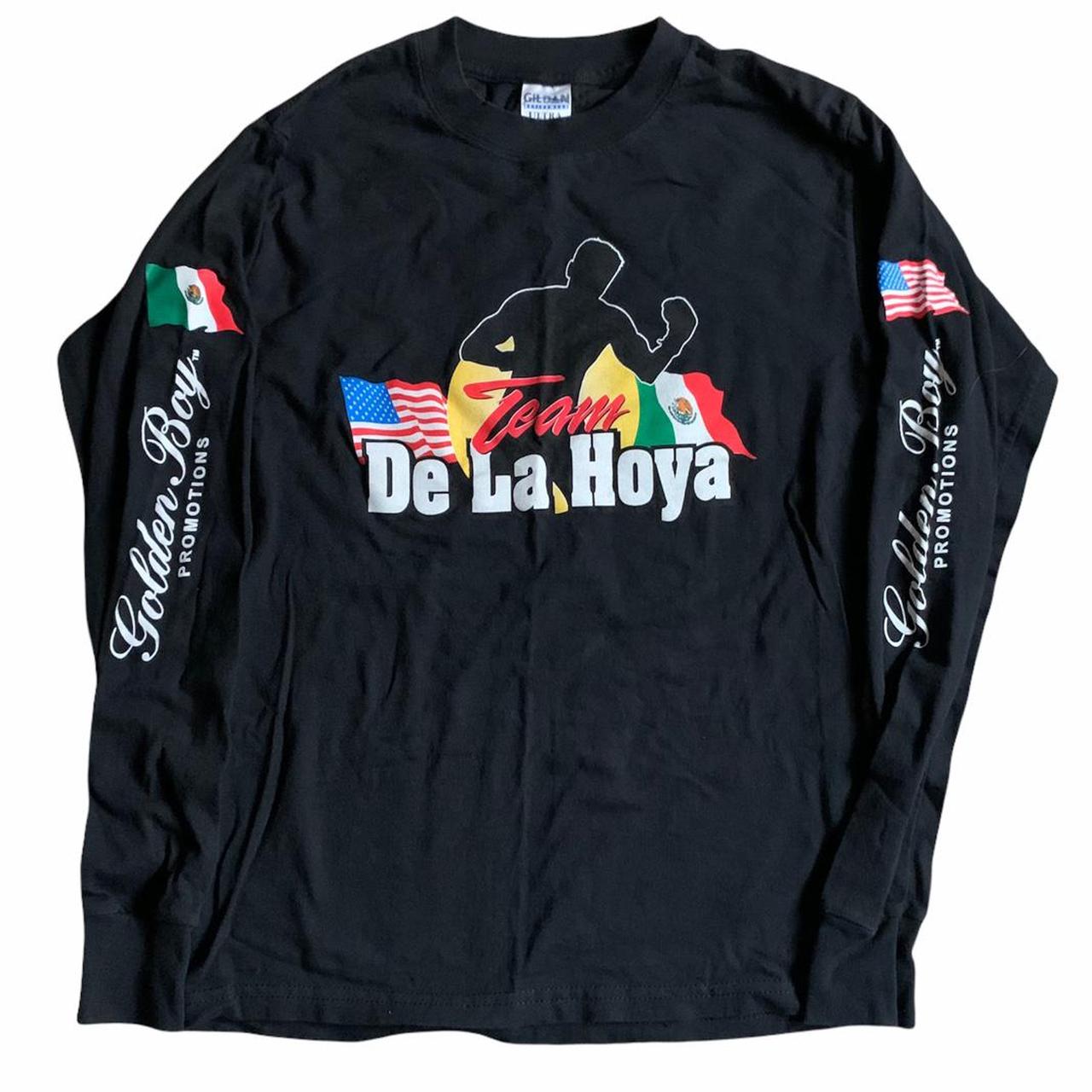 team de la hoya graphic tee long sleeve vintage... Depop