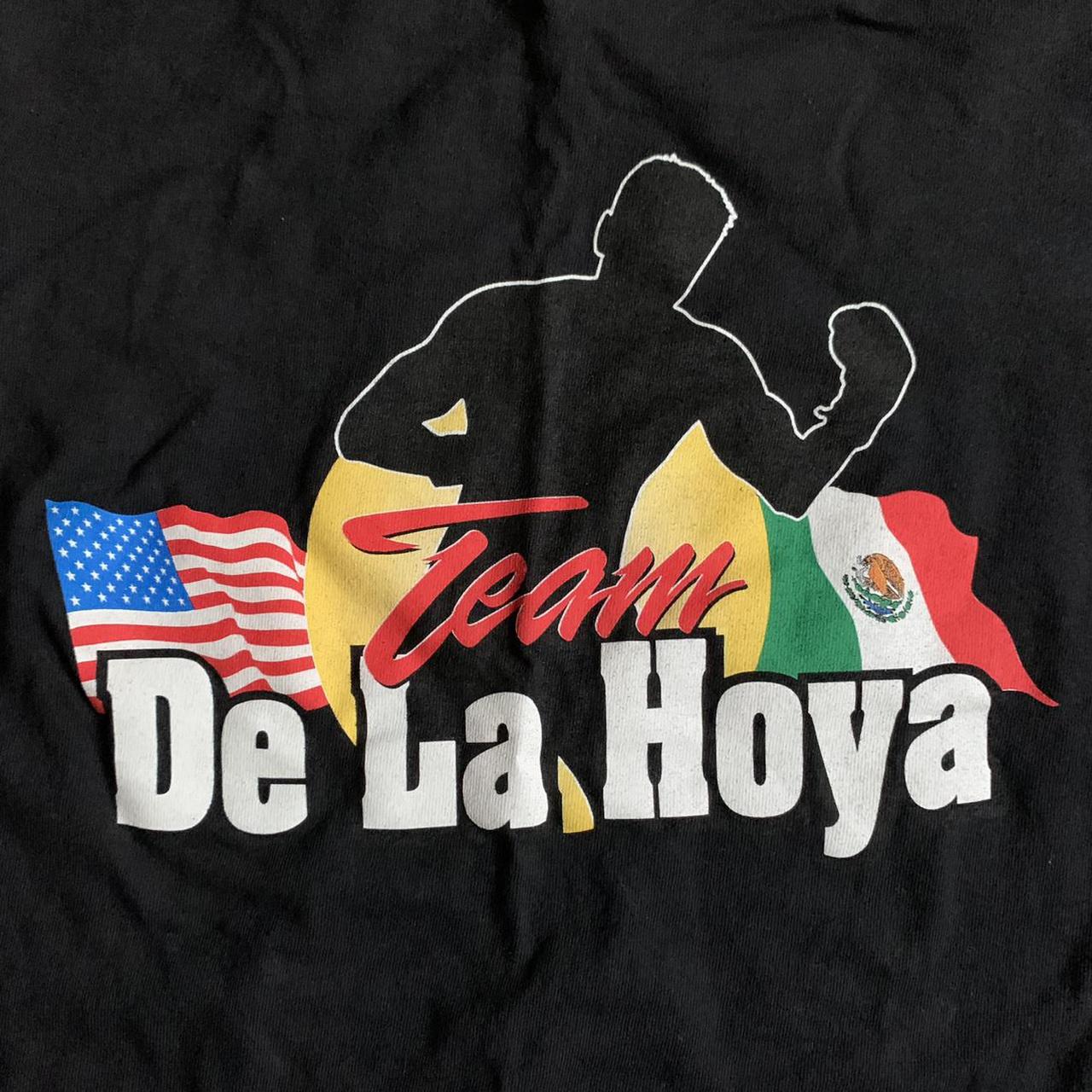 team de la hoya graphic tee long sleeve vintage... Depop