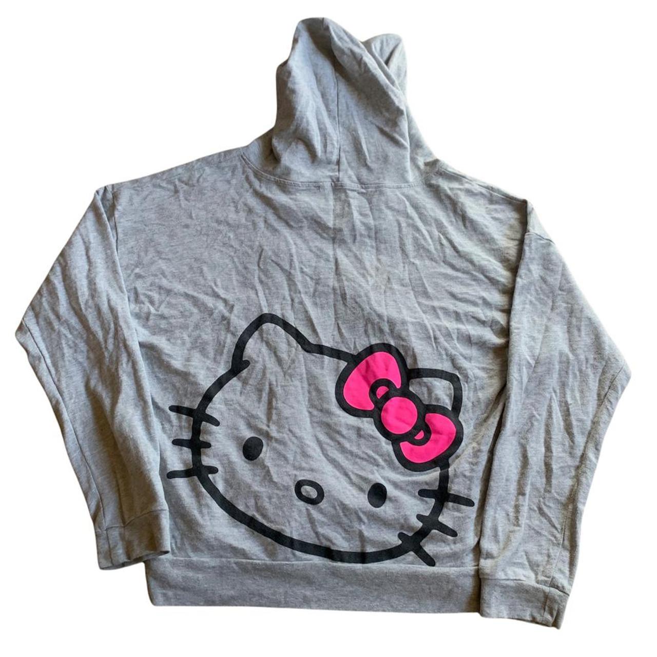 hello kitty hoodie heart sanrio design womens small... - Depop