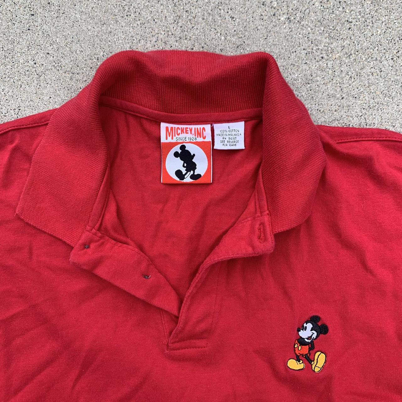 Vintage 90s Mickey Inc Polo Shirt Disney Mickey - Depop