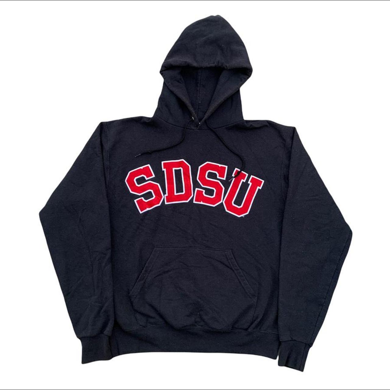 vintage champion college university hoodie authentic... - Depop