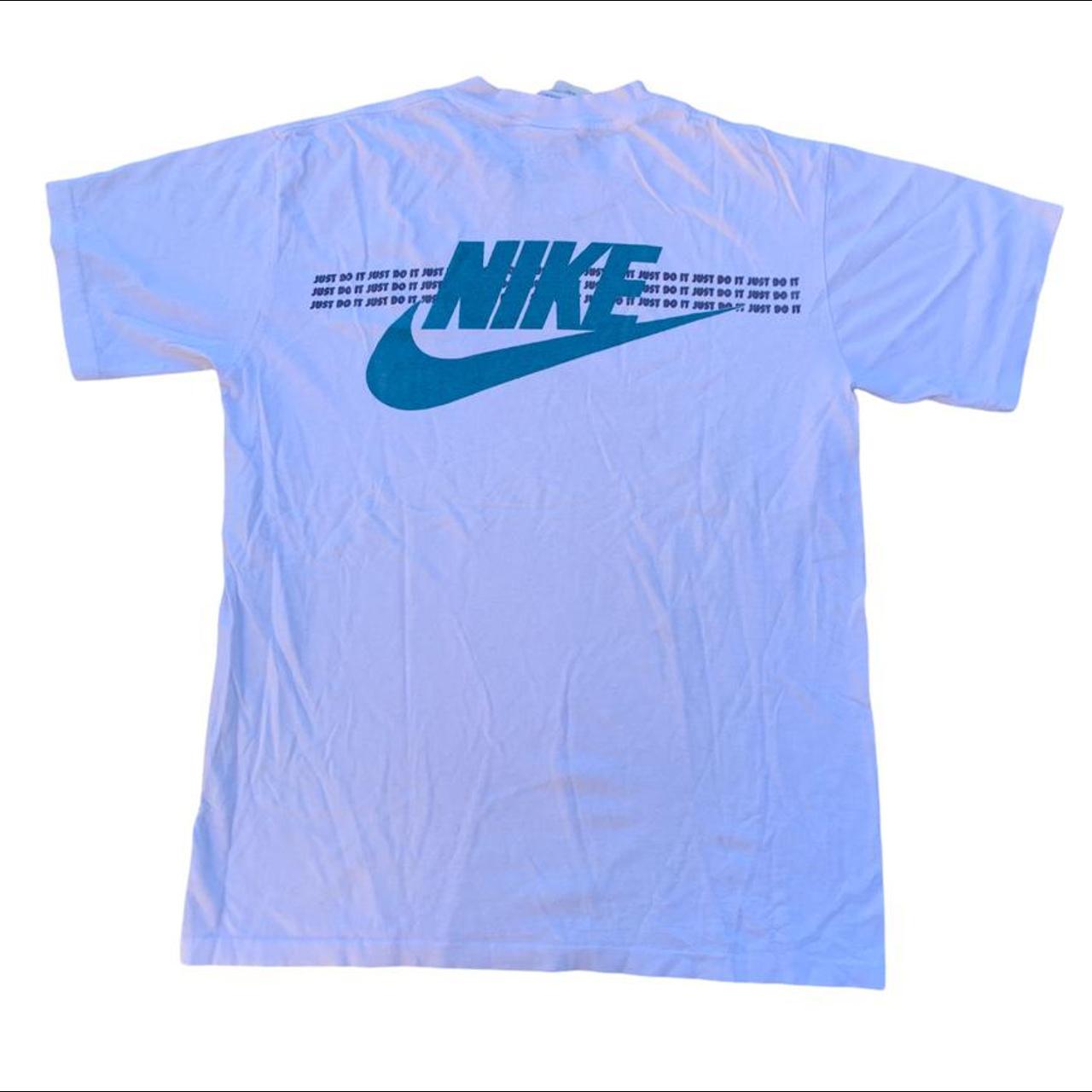 vintage nike graphic tee 90s single stitch... - Depop