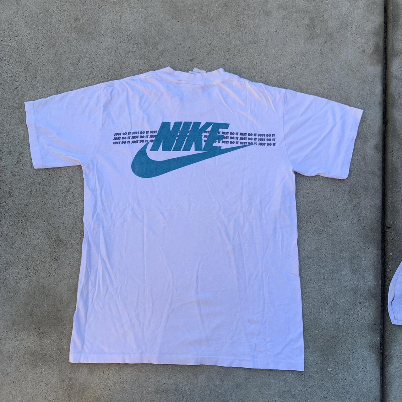 vintage nike graphic tee 90s single stitch... - Depop